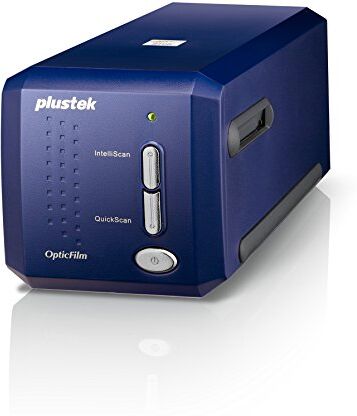 Plustek OpticFilm 8100 Scanner per pellicole/diapositive da 35 mm con 7200 DPI e uscita a 48 bit. Pacchetto Silverfast SE Plus 8, supporto Mac e Windows