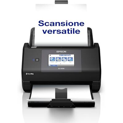 Epson WorkForce ES-590W Scanner documentale Wi-Fi 45 ppm / 90 ipm Alimentatore automatico di documenti da 100 fogli Touchscreen 10,9 cm Colore Scansione wireless verso più destinazioni A4 Epson WorkForce ES-590W Scanner documentale Wi-Fi 45 ppm / 90 ipm Alimentatore automatico di documenti da 100 fogli Touchscreen 10,9 cm Colore Scansione wireless verso più destinazioni A4