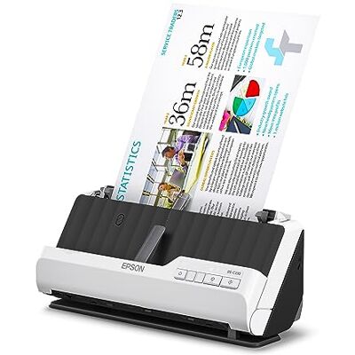 Epson DS-C330 Scanner A4 per Documenti e Foto, Minimo ingombro, Velocità Rapida di Scansione, Connessione Wireless, Facile da Usare e Ottimizzato per la Gestione dei Documenti, ADF Epson DS-C330 Scanner A4 per Documenti e Foto, Minimo ingombro, Velocità Rapida di Scansione, Connessione Wireless, Facile da Usare e Ottimizzato per la Gestione dei Documenti, ADF
