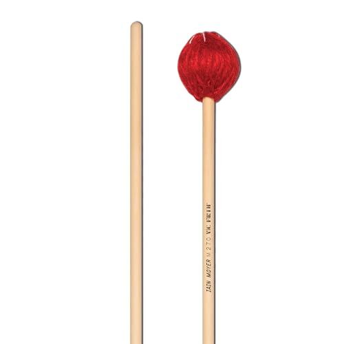 Vic Firth Bacchette per Marimba Serie Corpsmaster® Signature M270 Iain Moyer Yarn Medio Morbido Rosse