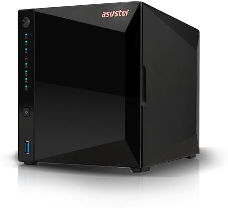 Asustor Drivestor 4 Pro Gen2 AS3304T v2, 4 Bay NAS Enclosure Storage, 1,7 GHz Quad-core, 2,5 GbE, 2 GB RAM DDR4, Network Attached Storage per archiviazione cloud (Diskless)