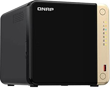 QNAP SERVIDOR NAS TS-464-4G 4 BAY + 2X M.2 2280 EXT 4GB DDR4 2X 25GBE 2X USB3.2