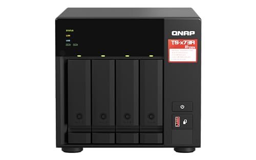QNAP TS-473A + QSW-1105-5T   Aggiornamento a rete 2,5GbE, 4 bay 3,5"/2,5", CPU AMD Ryzen