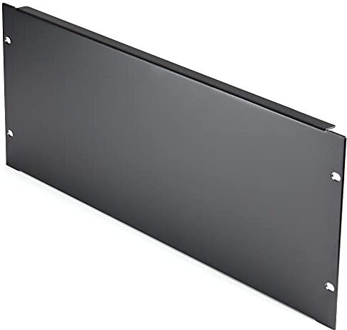 StarTech.com Pannello cieco 4U per armadi rack da 19", Pannello di riempimento 4RU per montaggio a rack per server/rack di rete, Pannello di copertura/Spaziatore/piastra ()e/piastra