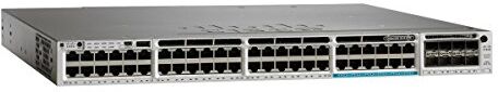 Cisco Systems Catalyst WS-C3850-12X48U-S Managed Power Over Ethernet (Poe) Black, Grey Network Switch Network switches (Managed, Power Over Ethernet (Poe), Rack mounting)