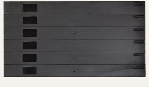 LINK COPERTURA 19" PER ARMADI RACK 6U NERO CON PARTI 1U STACCABILI INSTALLAZIONE CON CLIP