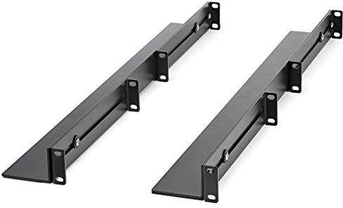 StarTech.com Guide Rack 1U a Profondità Regolabile 60-91 cm; Binari Universali per Armadio Rack 19" a 4 Montanti Kit Guide Rack Dati per Computer HPE ProLiant Dell PowerEdge (UNIRAILS1UB)