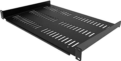 StarTech.com Mensola Rack 19" 1U Ripiano Ventilato per Armadio Rack 19 pollici per Dispositivi/Apparecchiature di rete non installabili a Rack Portata 25kg Profondità 30 cm (SHELF-1U-12-FIXED-V)