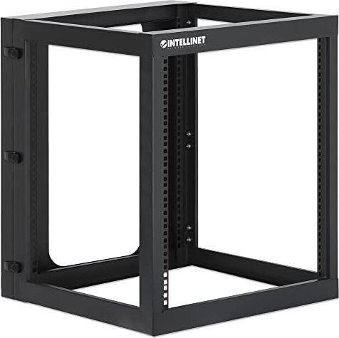 Intellinet 716055 Armadio a Muro 19" Open Frame 4 Montanti 12U Nero