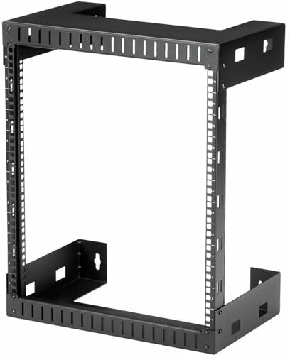 StarTech.com Armadio Rack a Muro 12U 19" Server Rack a Telaio Aperto a 2 Montanti con Profondità di Montaggio di 30cm, Armadio di rete per ApparecchiatureIT/AV/Switch/Patch Panel (RK12WALLO)