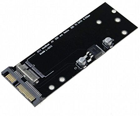 ICT Adattatore per HDD SSD 7+17/8+18 Pin 2012 MacBook PRO Retina And Air A Standard SATA 2,5