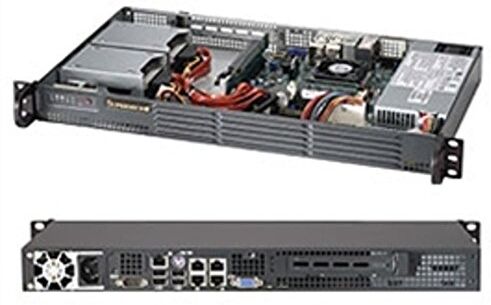 Supermicro SC504 203B Rack einbaufähig 1U Mini-ITX nicht Hot-Swap-fähig 200 Watt