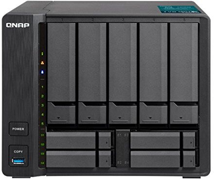 QNAP TVS-951X-8G-US NAS Intel Celeron dual-core 5+4 alloggiamenti 1,8 GHz, 8 GB DDR4 con 1 X LAN Nbase-T 10GbE, 1 X LAN GbE, 1 x HDMI