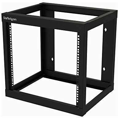 StarTech.com Armadio Rack a Muro 9U 19" Server Rack a Telaio Aperto a 2 Montanti con Profondità di Montaggio di 45,7cm, Armadio di rete per Apparecchiature Informatiche/AV/Switch (RK919WALLO)