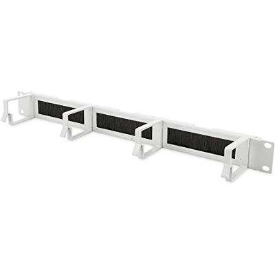 Digitus DN-97662 Listello Guida Cavi, grigio, Pannello di gestione cavi con strisce di spazzola Digitus DN-97662 Listello Guida Cavi, grigio, Pannello di gestione cavi con strisce di spazzola