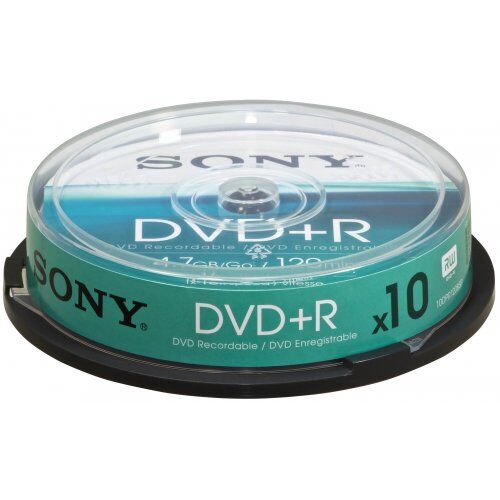 Sony Dvd+r 10DPR120BSP Confezione da 10