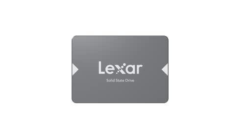 Lexar SSD NS100 128GB 2,5" SATA III (6 Gb/s), interno, velocità di lettura 520 MB/sec, più resistente perché senza parti mobili, nero