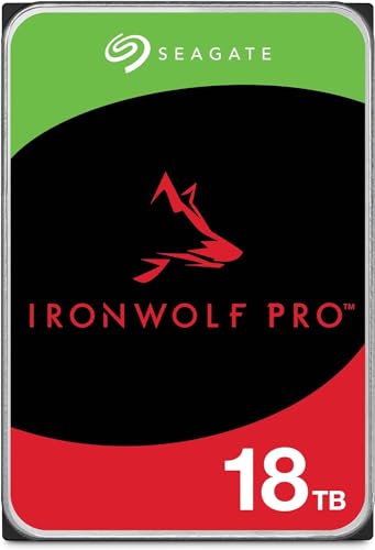 Seagate IronWolf Pro NAS ST18000NE000 Disco rigido 18 TB Interno 3,5 pollici, SATA3 7200 RPM 256 MB Cache (ricondizionato)