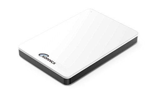 Sonnics 320GB USB 3.1 Tipo C Esterni Portatile Hard-Disk per Finestre PC, Mac, Smart TV, XBOX ONE/Serie X & PS4 /PS5, Bianco