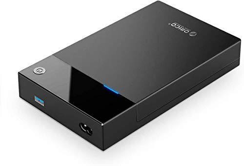 ORICO Case Esterno per Disco Rigido Portatile da 3,5 pollici Adattatore di Alimentazione Integrato da 12 W Custodia per Unità da USB3.0 a SATA III per HDD 2,5 3,5 SSD fino a 16 TB Senza Attrezzi