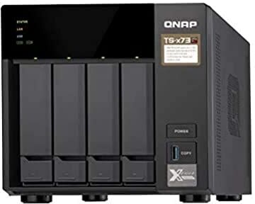 QNAP TS-473 NAS Tower Ethernet LAN Black NAS & Storage Servers (HDD, SSD, Serial ATA III, 2.5/3.5", 0, 1, 5, 6, 10, JBOD, FAT32,HFS+,NTFS,exFAT,ext3,ext4, AMD R)