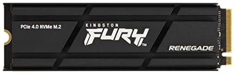 Kingston FURY Renegade 500G PCIe 4.0 NVMe SSD W/ Dissipatore di calore ottimali per gamer, appassionati e power user- SFYRSK/500G