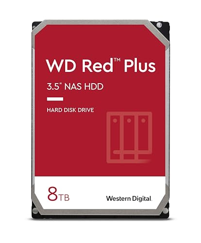 Western Digital Red 8 TB NAS hard disk interno 3.5", 5400 RPM Class, SATA 6 Gb/s, CMR, 256 MB Cache, WD10EFRX