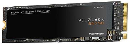 Western Digital BLACK SN750 250GB M.2 2280 PCIe Gen3 NVMe Gaming SSD up to 3100 MB/s read speed