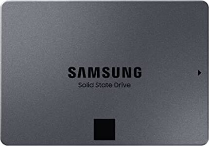 Samsung 870 QVO 1 TB SATA 2.5 Inch Internal Solid State Drive (SSD) (MZ-77Q1T0), Black