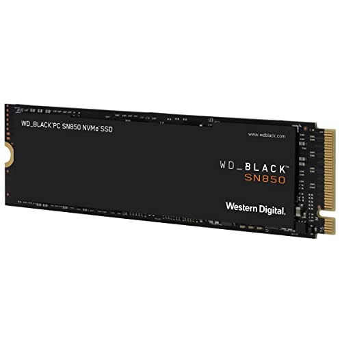 Western Digital Black SN850 M.2 NVMe SSD, PCIe Gen 4.0, 500GB, Up to 7,000 MB/s Read And 4,100 MB/s Write
