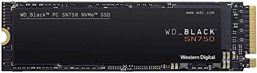 Western Digital BLACK SN750 500GB M.2 2280 PCIe Gen3 NVMe Gaming SSD up to 3430 MB/s read speed