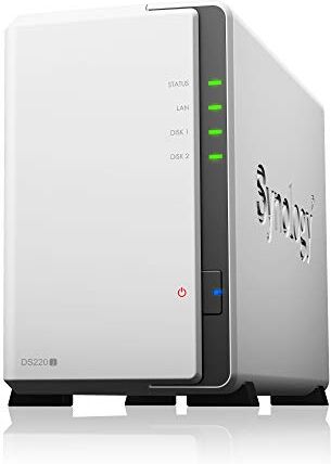 Synology DS220j 2-Bay 4TB Bundle con 2 X 2TB WD Red Plus