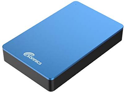 Sonnics 3TB USB 3.0 Esterni Desktop Hard-Disk per Finestre PC, Mac, XBOX ONE & PS4, Blu