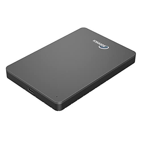 Sonnics 500GB Tipo C USB 3.1 Esterni Portatile Hard-Disk per Finestre PC, Mac, Smart TV, XBOX ONE/Serie X & PS4 /PS5, Grigio