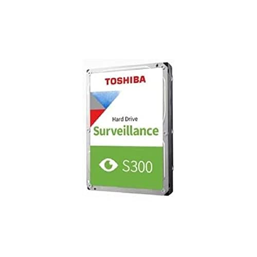 Toshiba 4TB S300 Surveillance HDD 3.5' SATA Internal Hard Drive Supports up to 64 HD cameras at a 180TB/Year workload (HDWT720UZSVA)