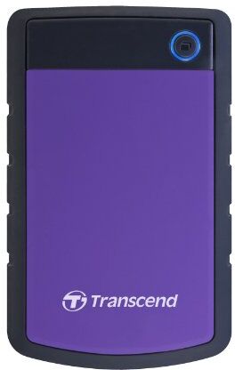 Transcend Hard Disk Esterno Portatile Storejet Sj25H3 Usb 3.1 Gen 1 4Tb Ts4Tsj25H3P, Viola