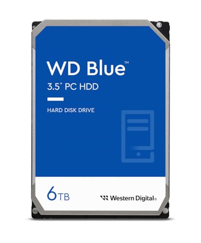 Western Digital WD60EZRZ Blu Hard Disk Desktop da 6 TB, 5400 RPM, SATA 6 GB/s, 64 MB Cache, 3.5