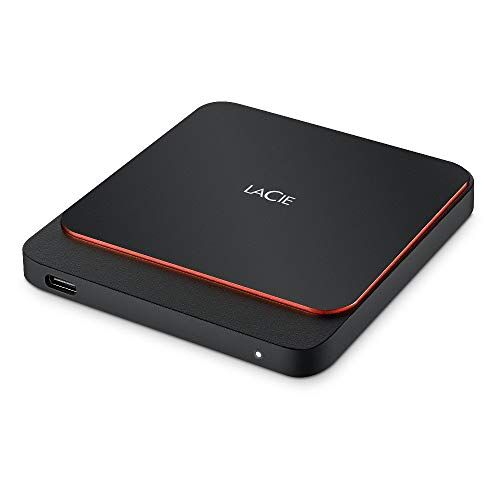 LaCie Portable SSD, 2TB, SSD Esterno, 2.5", USB-C, USB 3.0, Mac, PC, 3 anni Rescue Services (STHK2000800)