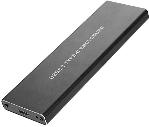 PUSOKEI Custodia per Disco Rigido NVME da USB3.1 a M.2, Custodia SSD Mobile Esterna Professionale, Trasmissione Ad Alta Velocità da 10 GBPS e Unità Senza Custodia, Custodia SSD Protetta per Ufficio/Intratteni