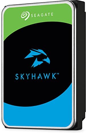 Seagate SkyHawk, Unità Disco Interna da 12 TB per Applicazioni di Sorveglianza, Unità SATA 6 Gbit/s, 3.5", Cache 256 MB per Sistemi con Videocamere DVR e NVR, 3 Anni di Servizi Rescue (ST12000VX0008)