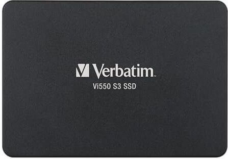 Verbatim SSD Vi550 S3 SSD interno da 512GB- Interfaccia SATA III 2,5''- con tecnologia 3D NAND SSD da 512GB ad alta prestazione- 560MB/s nero