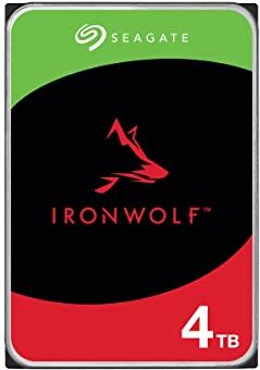 Seagate Ironwolf ST4000VN006 Disco rigido interno da 4 TB, SATA 6 Gb/s, 5400 RPM, cache da 256 MB (Renewed)