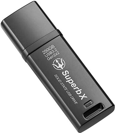 TRIDENITE Unità USB portatile SSD da 250 GB, USB 3.2 Gen2x2 SuperSpeed+, compatibile UASP, SuperbX Metal Body Protection. Ultra velocità fino a 1000 MB/s in lettura, 800 MB/s in scrittura