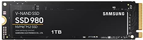 Samsung 980 1 TB PCIe 3.0 (up to 3.500 MB/s) NVMe M.2 Internal Solid State Drive (SSD) (MZ-V8V1T0BW)