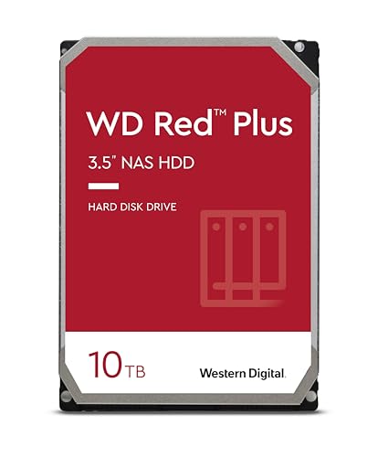 Western Digital Red 10 TB NAS hard disk interno 3.5", 5400 RPM Class, SATA 6 Gb/s, CMR, 256 MB Cache, WD101EFAX