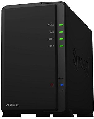 Synology DS218PLAY + 2 x 4TB Seagate IronWolf Pro NAS HDD