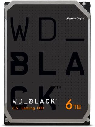 Western Digital BLACK 6 TB Prestazioni 3,5" Disco rigido interno Classe 7.200 RPM, SATA 6 Gb/s, cache 256 MB