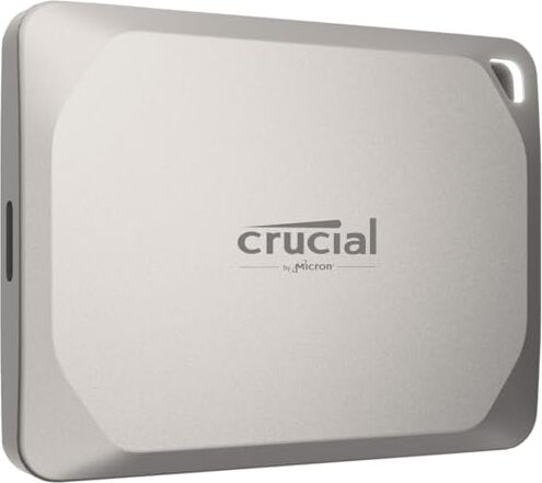 Crucial X9 Pro per Mac SSD 4TB Esterno Portatile, Fino a 1050 MB/s in lettura e scrittura, Adatto a Mac, Resistenza ad acqua e polvere (IP55), Hard disk esterno SSD, USB-C 3.2 CT4000X9PROMACSSD9B02