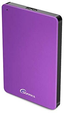 Sonnics 500GB Viola hard disk esterno portatile USB 3.0 Super velocità di trasferimento per uso con Windows PC, Mac, Xbox One e PS4