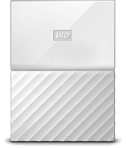 Western Digital My Passport Hard Disk Esterno Portatile, USB 3.0, Software di Backup Automatico, per PC, per Xbox One e PlayStation 4, 1 TB, Bianco